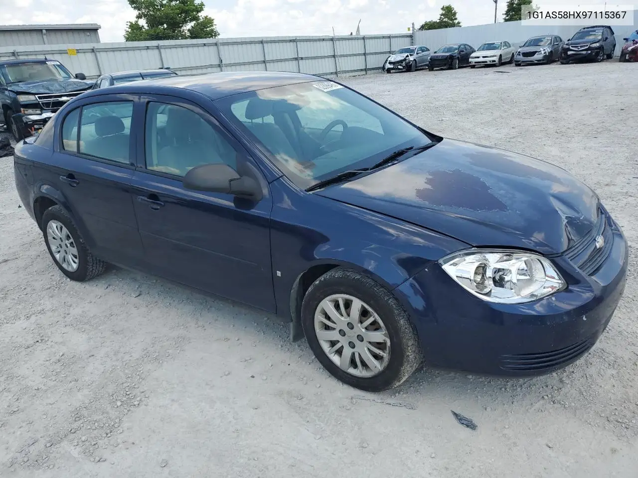 2009 Chevrolet Cobalt Ls VIN: 1G1AS58HX97115367 Lot: 62899485