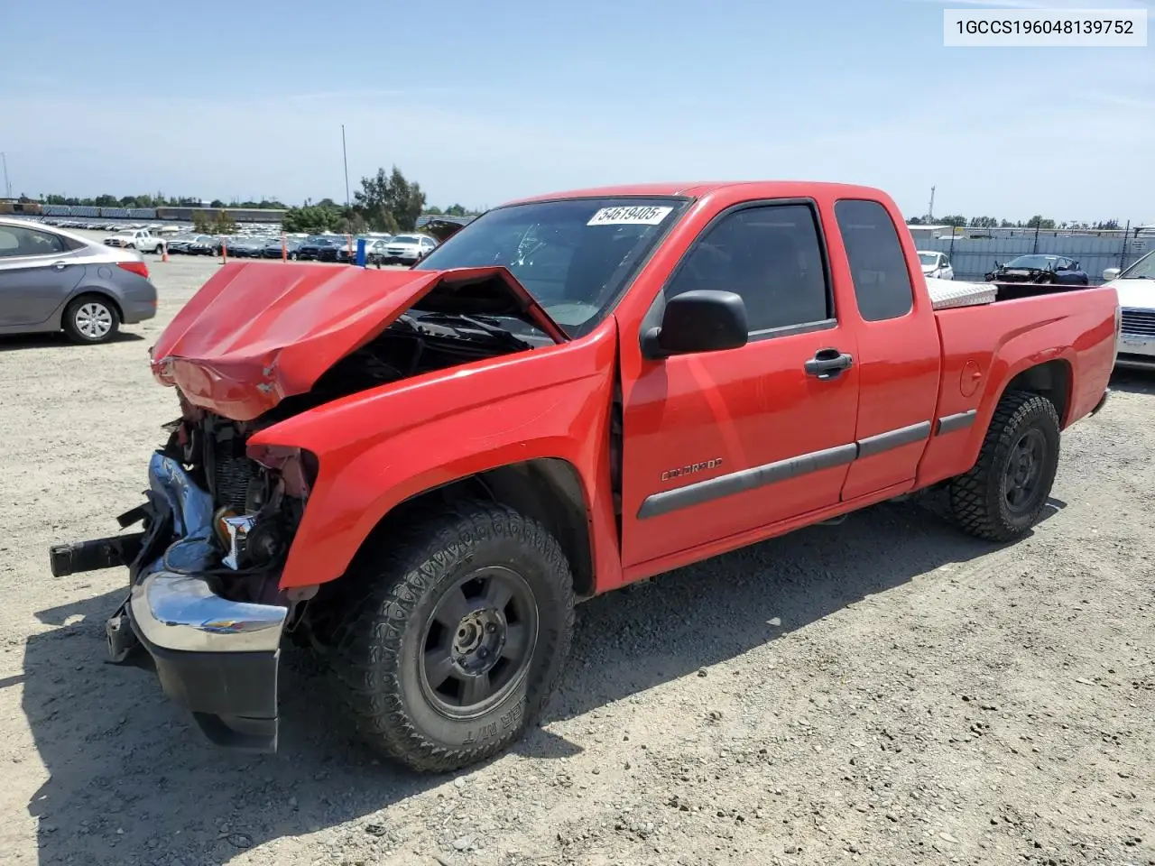 2004 Chevrolet Colorado VIN: 1GCCS196048139752 Lot: 54619405