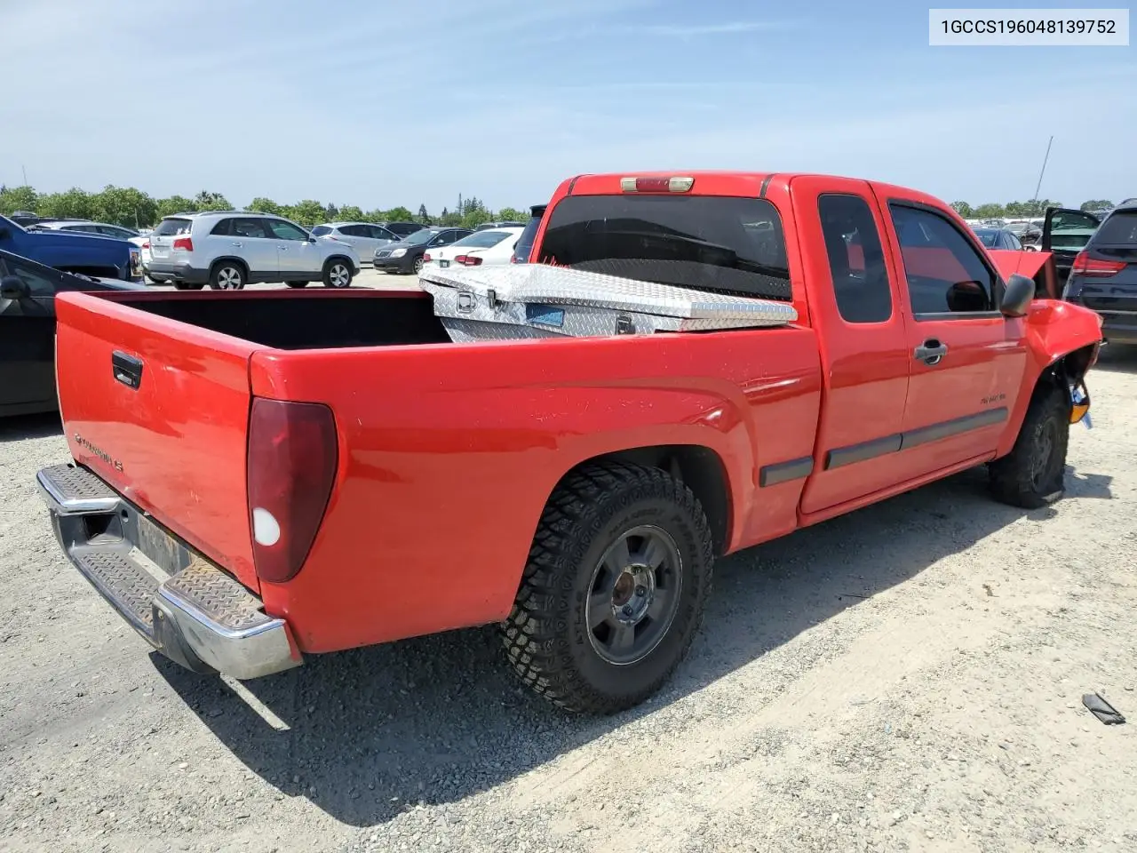 2004 Chevrolet Colorado VIN: 1GCCS196048139752 Lot: 54619405