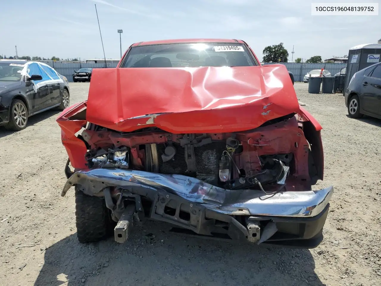 2004 Chevrolet Colorado VIN: 1GCCS196048139752 Lot: 54619405