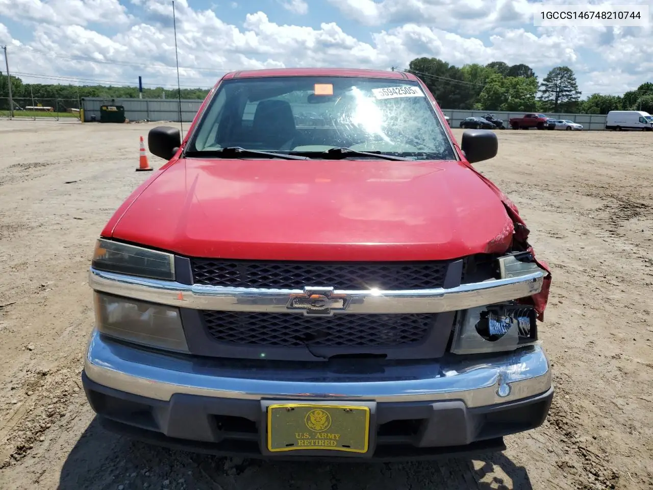 2004 Chevrolet Colorado VIN: 1GCCS146748210744 Lot: 56942505