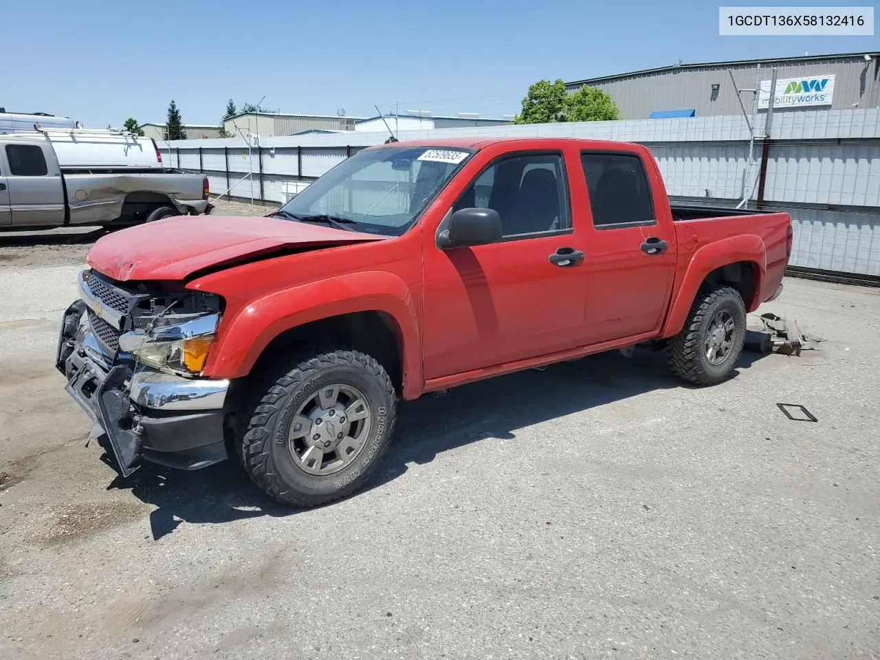 2005 Chevrolet Colorado VIN: 1GCDT136X58132416 Lot: 62509635