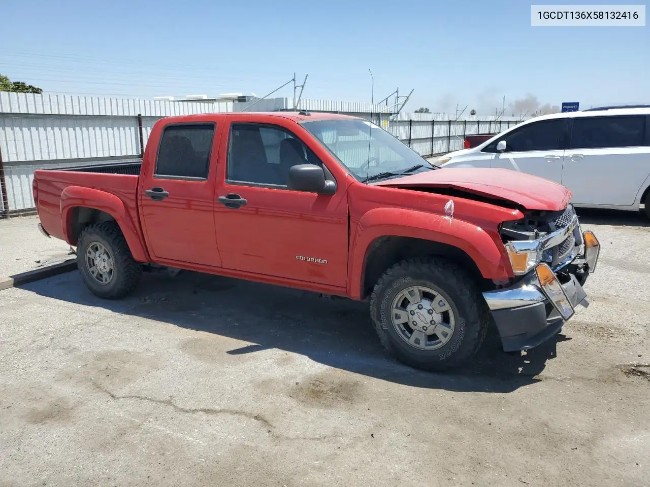 2005 Chevrolet Colorado VIN: 1GCDT136X58132416 Lot: 62509635