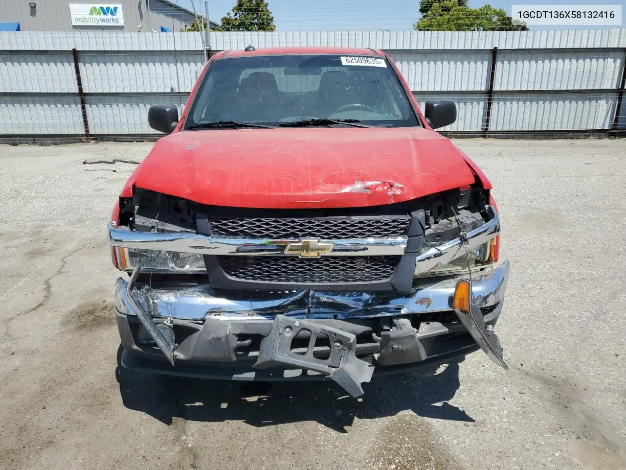2005 Chevrolet Colorado VIN: 1GCDT136X58132416 Lot: 62509635