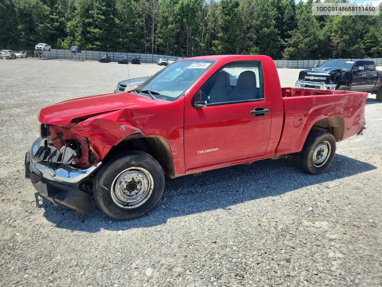 2005 Chevrolet Colorado VIN: 1GCCS148658111450 Lot: 62789605