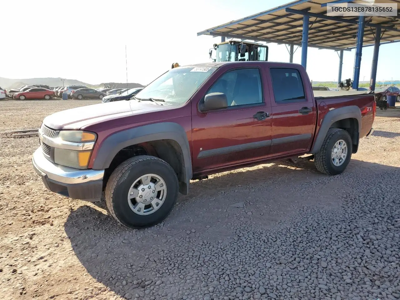 2007 Chevrolet Colorado VIN: 1GCDS13E878135652 Lot: 63141905