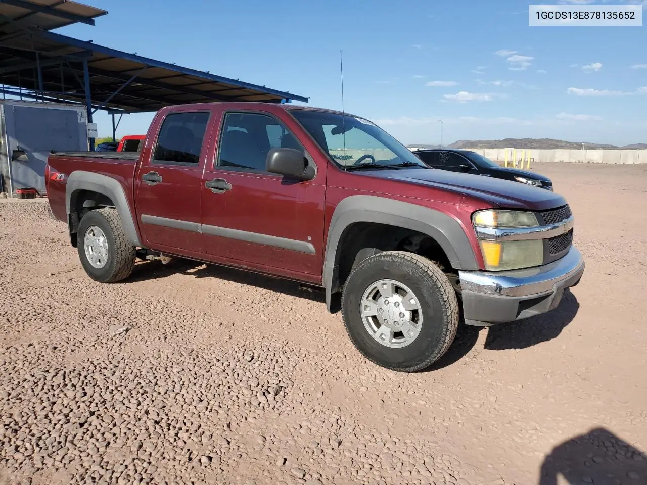 2007 Chevrolet Colorado VIN: 1GCDS13E878135652 Lot: 63141905