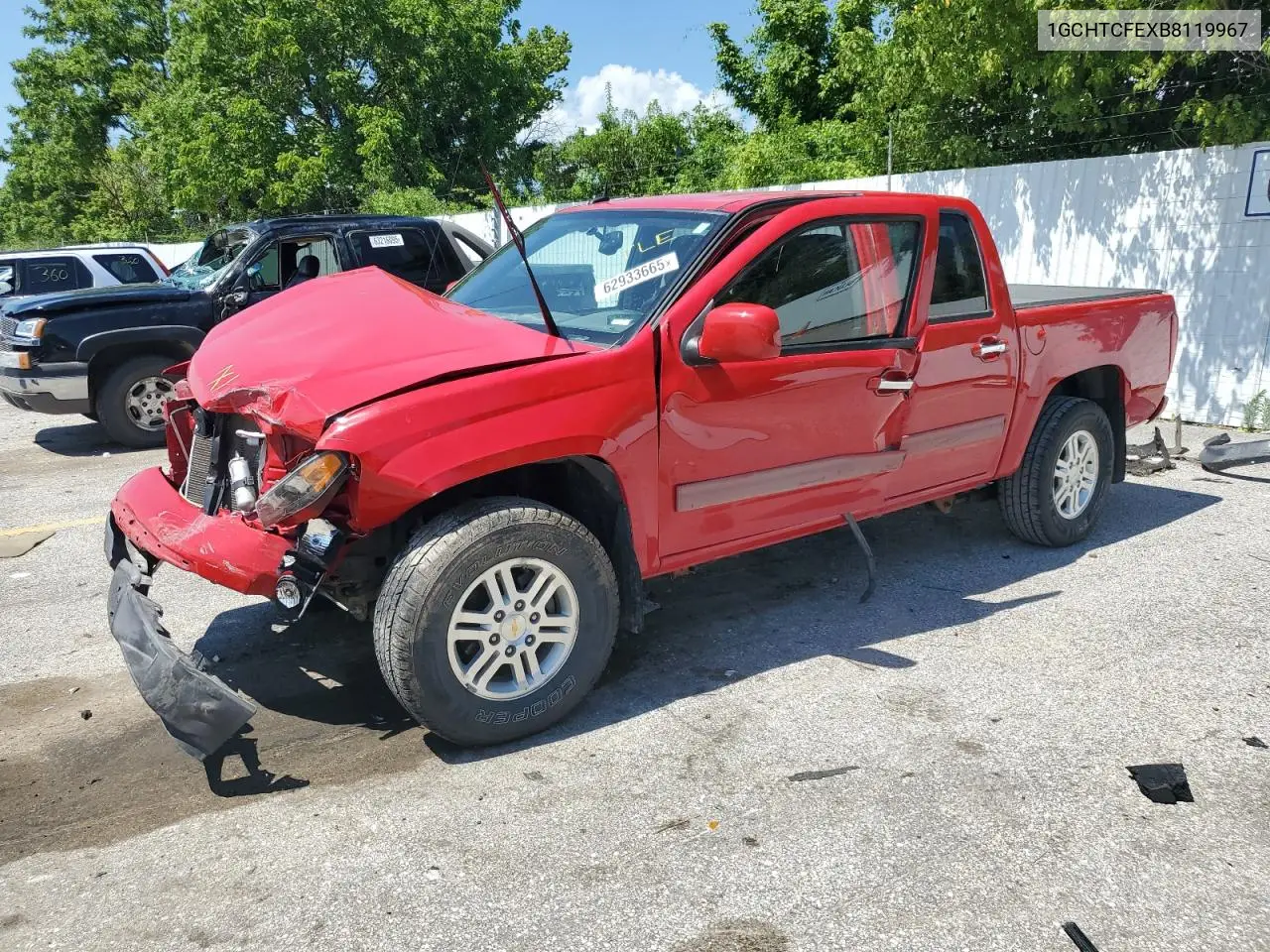 2011 Chevrolet Colorado Lt VIN: 1GCHTCFEXB8119967 Lot: 62933665