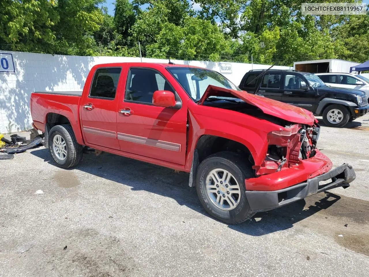 2011 Chevrolet Colorado Lt VIN: 1GCHTCFEXB8119967 Lot: 62933665