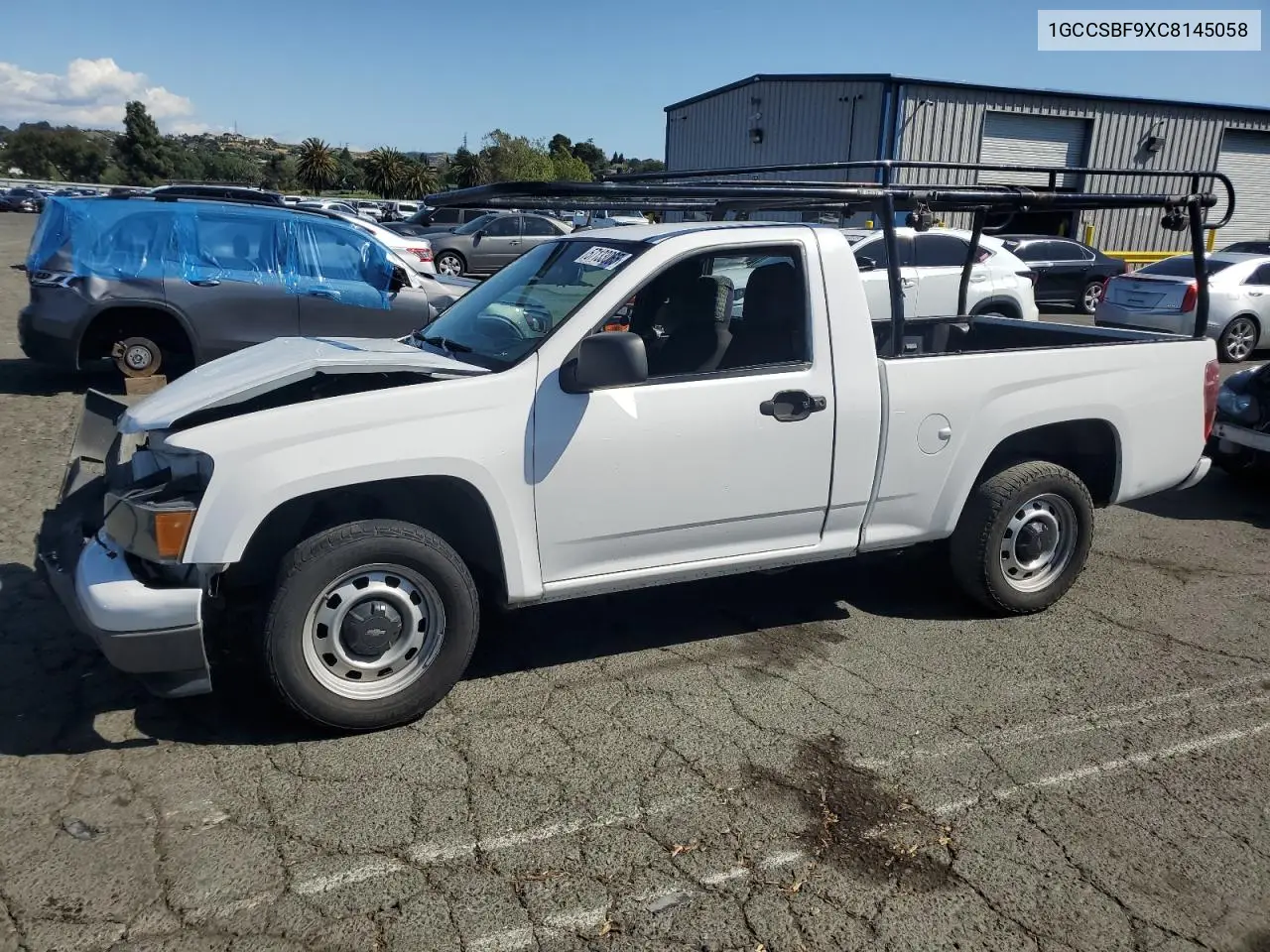 2012 Chevrolet Colorado VIN: 1GCCSBF9XC8145058 Lot: 57133065