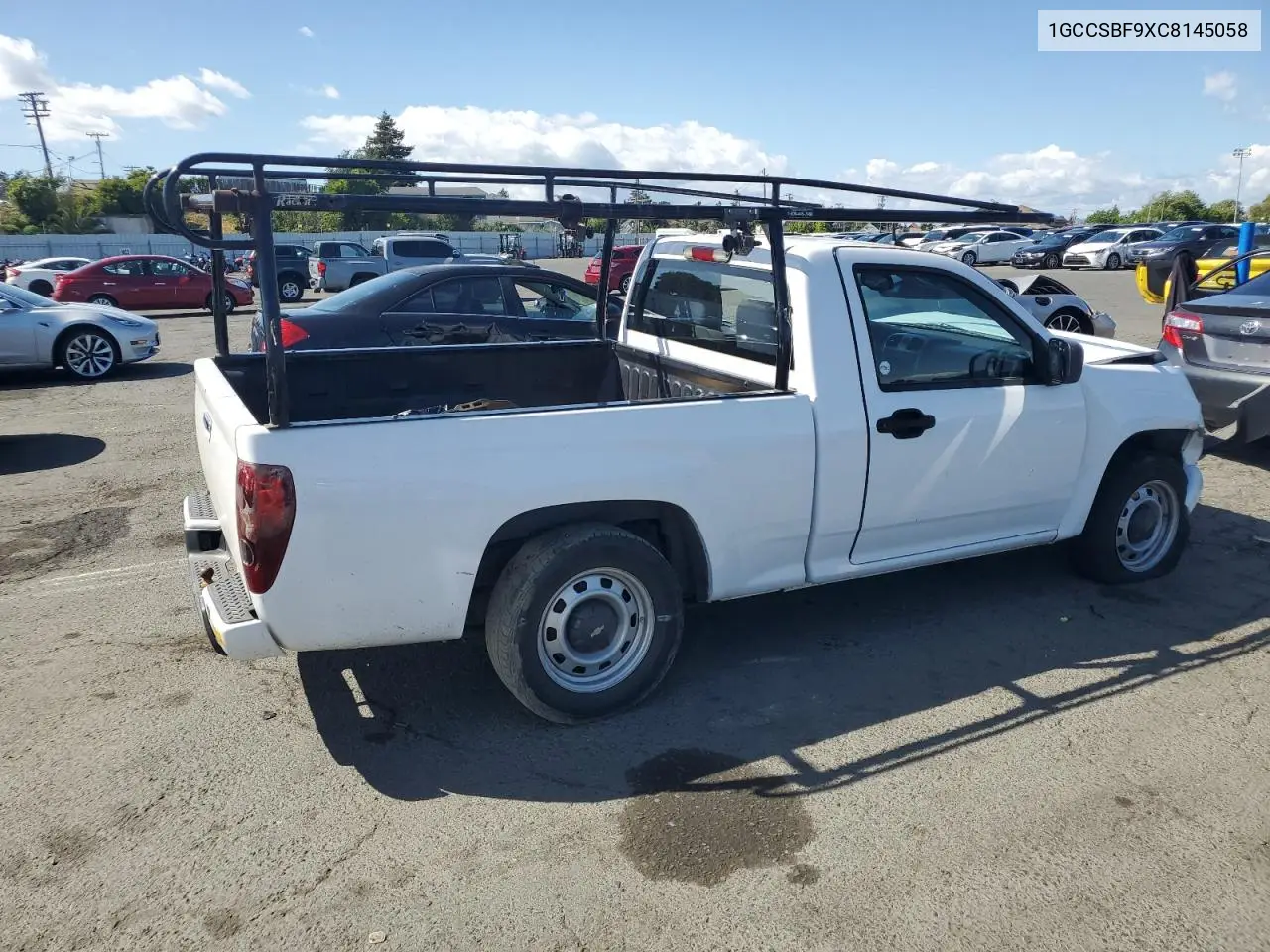 2012 Chevrolet Colorado VIN: 1GCCSBF9XC8145058 Lot: 57133065