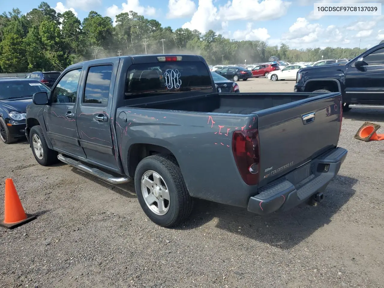 2012 Chevrolet Colorado Lt VIN: 1GCDSCF97C8137039 Lot: 65980845
