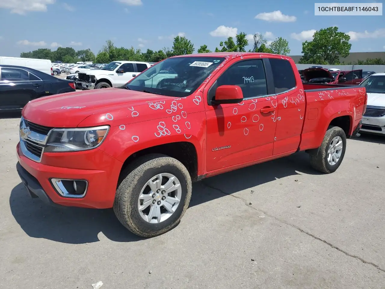 2015 Chevrolet Colorado Lt VIN: 1GCHTBEA8F1146043 Lot: 56365685