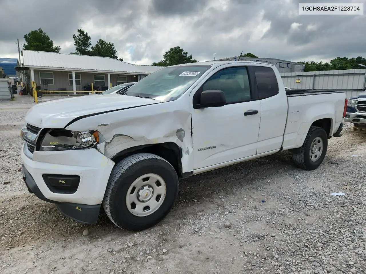 2015 Chevrolet Colorado VIN: 1GCHSAEA2F1228704 Lot: 63033465