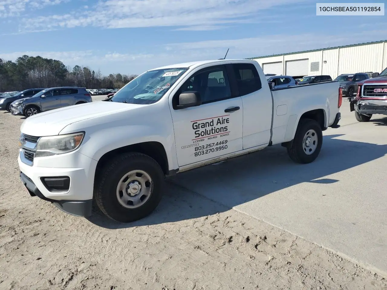 2016 Chevrolet Colorado VIN: 1GCHSBEA5G1192854 Lot: 43579225