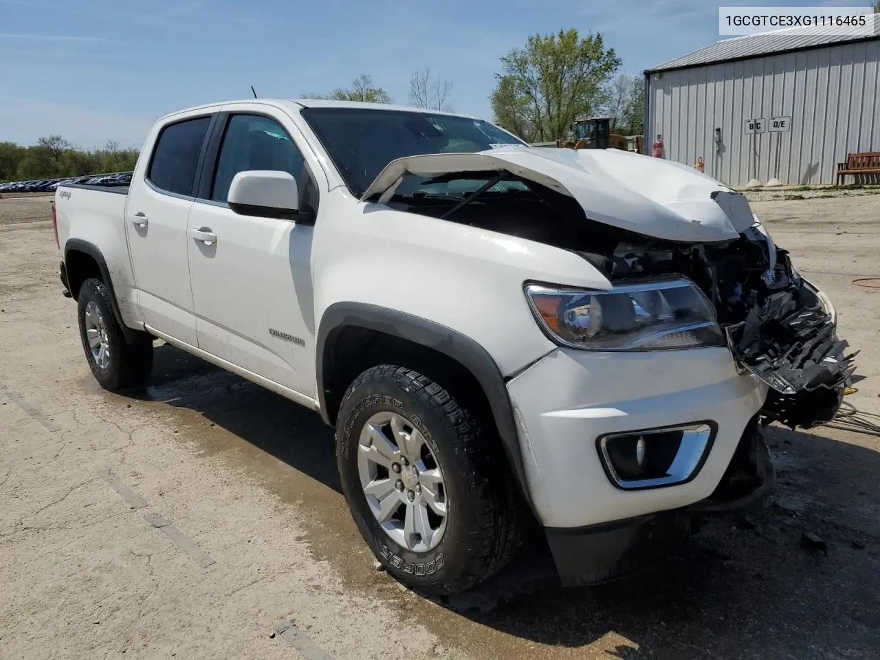 2016 Chevrolet Colorado Lt VIN: 1GCGTCE3XG1116465 Lot: 54088285