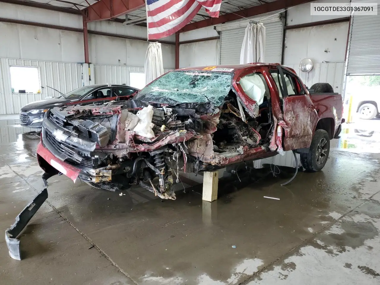 2016 Chevrolet Colorado Z71 VIN: 1GCGTDE33G1367091 Lot: 59325125
