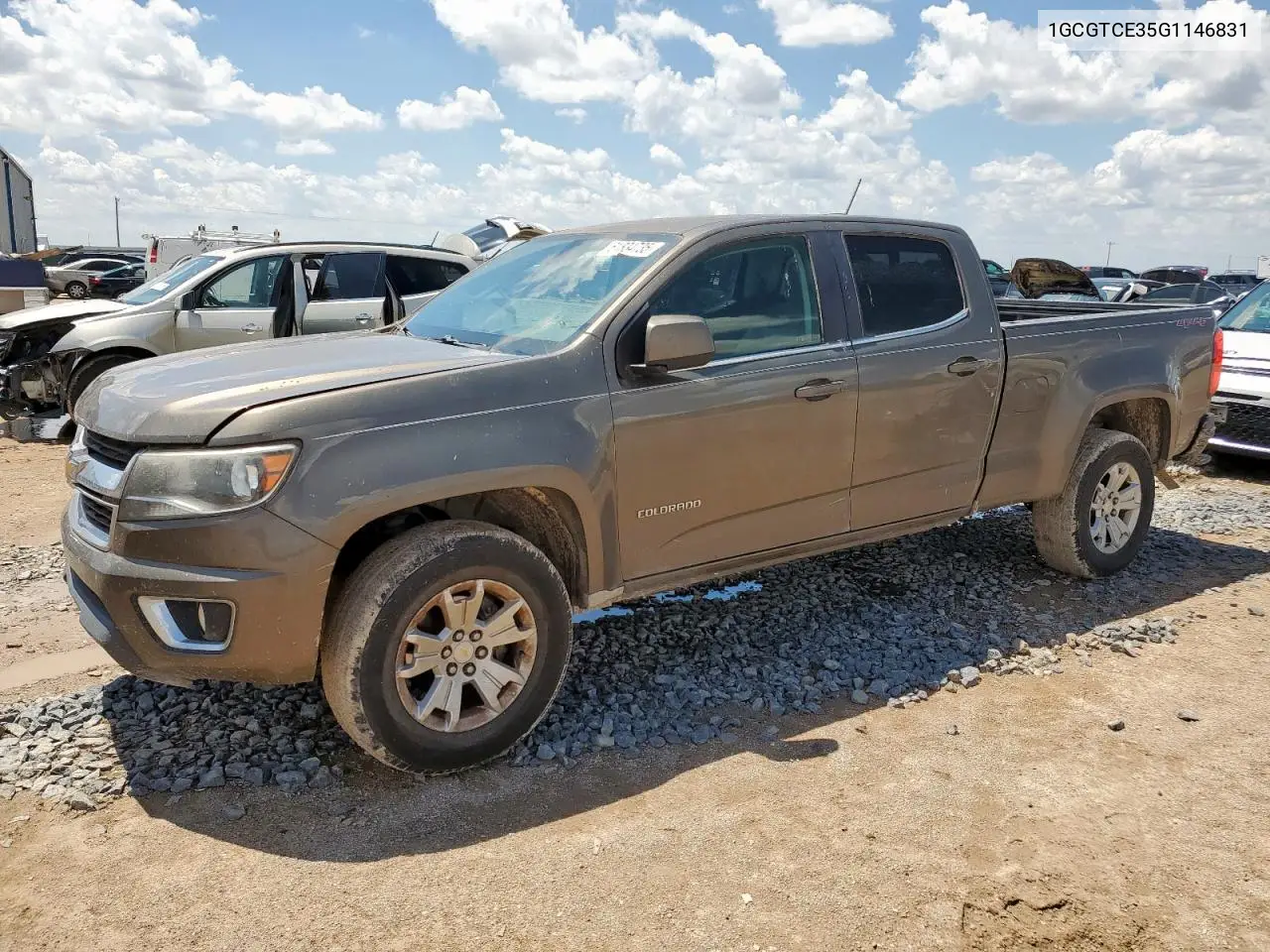 2016 Chevrolet Colorado Lt VIN: 1GCGTCE35G1146831 Lot: 61834735