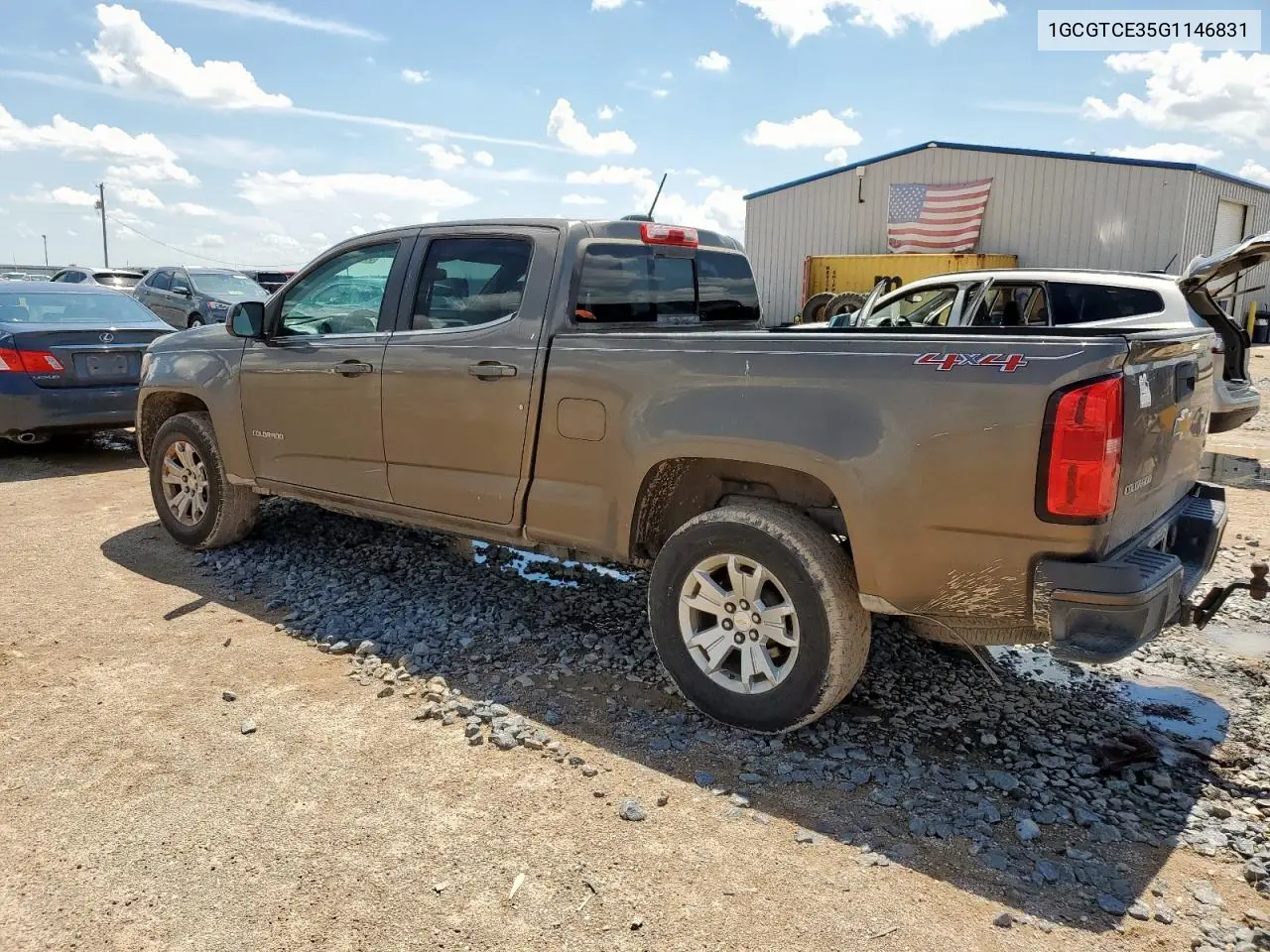 2016 Chevrolet Colorado Lt VIN: 1GCGTCE35G1146831 Lot: 61834735
