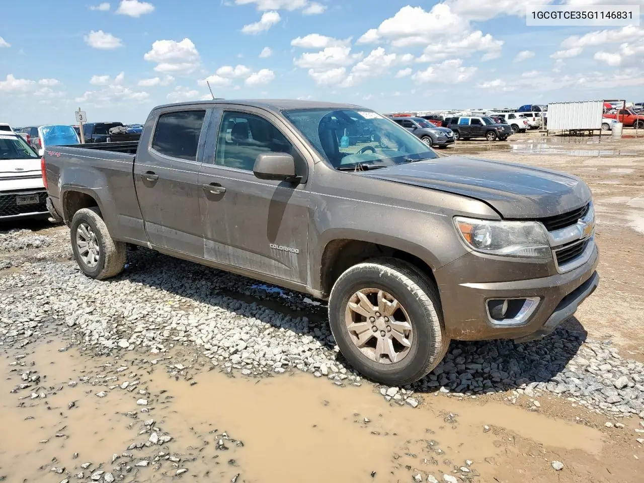 2016 Chevrolet Colorado Lt VIN: 1GCGTCE35G1146831 Lot: 61834735
