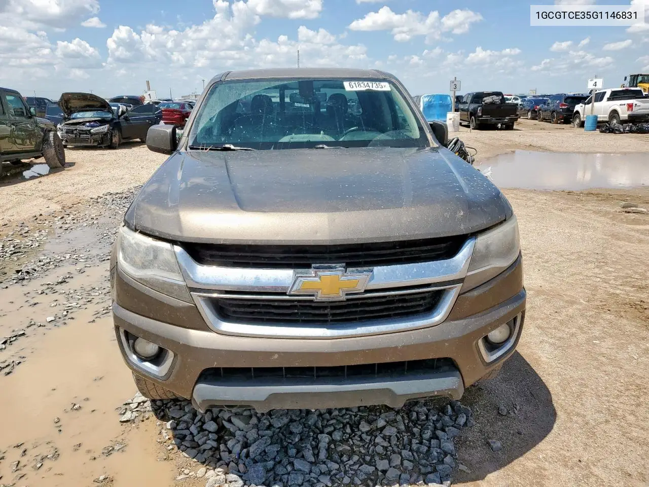 2016 Chevrolet Colorado Lt VIN: 1GCGTCE35G1146831 Lot: 61834735