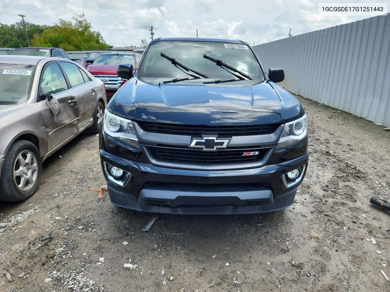 2016 Chevrolet Colorado Z71 VIN: 1GCGSDE17G1251443 Lot: 62837005