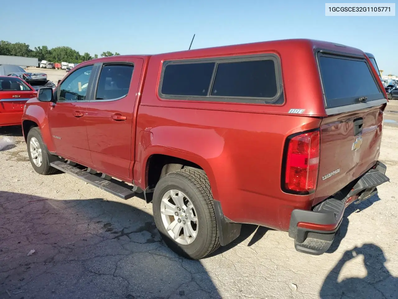 2016 Chevrolet Colorado Lt VIN: 1GCGSCE32G1105771 Lot: 62848245