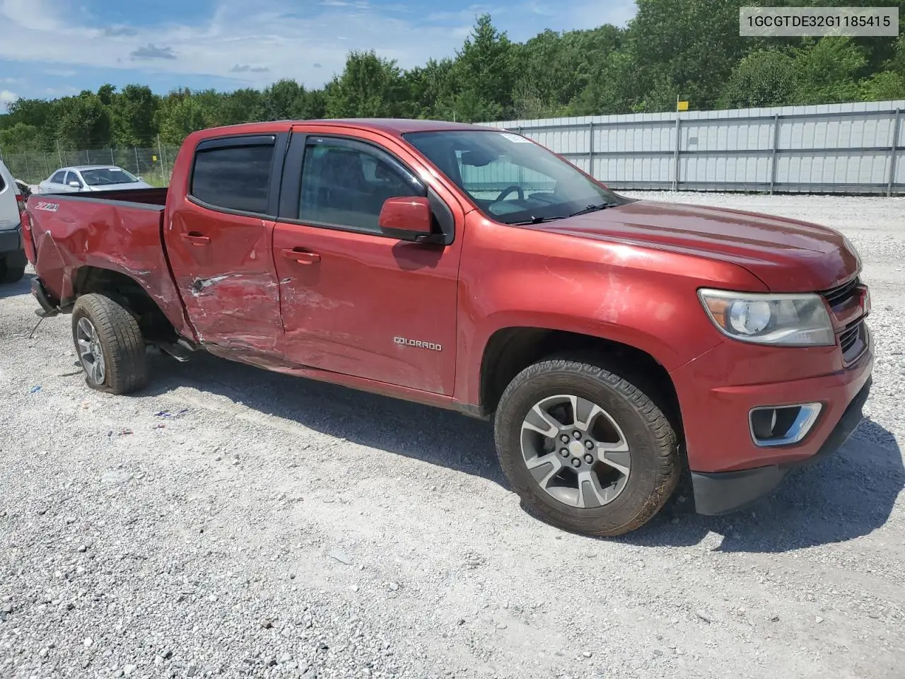 2016 Chevrolet Colorado Z71 VIN: 1GCGTDE32G1185415 Lot: 62861295