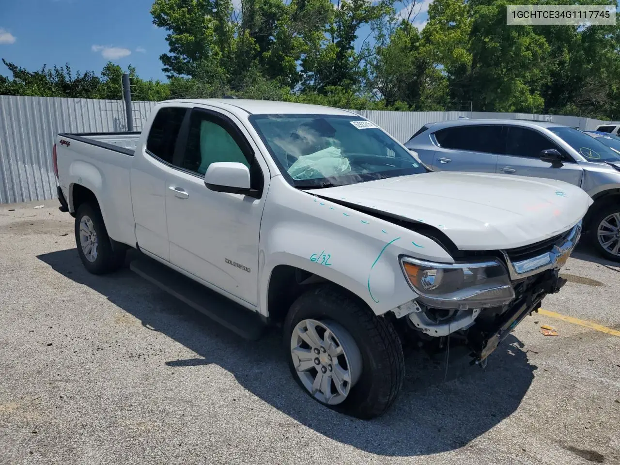 2016 Chevrolet Colorado Lt VIN: 1GCHTCE34G1117745 Lot: 62923215