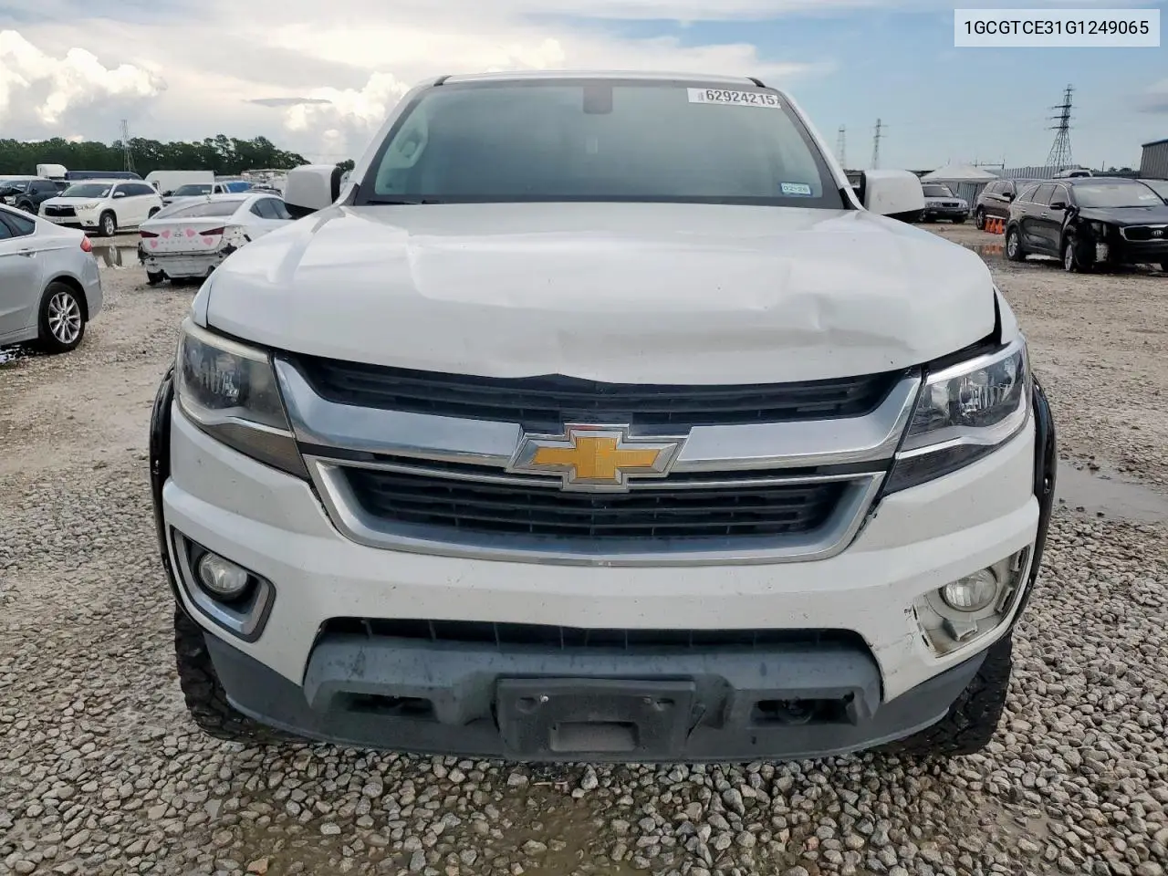 2016 Chevrolet Colorado Lt VIN: 1GCGTCE31G1249065 Lot: 62924215