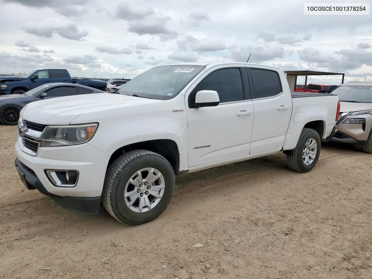 2016 Chevrolet Colorado Lt VIN: 1GCGSCE10G1378254 Lot: 62951595