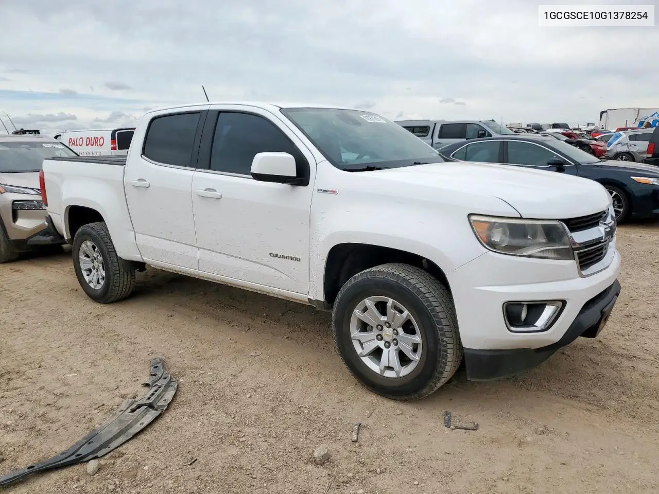 2016 Chevrolet Colorado Lt VIN: 1GCGSCE10G1378254 Lot: 62951595