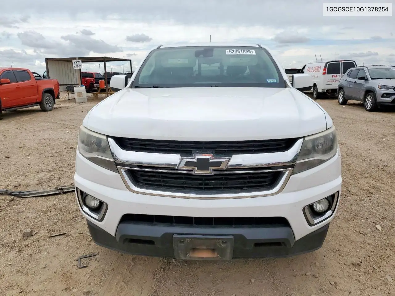2016 Chevrolet Colorado Lt VIN: 1GCGSCE10G1378254 Lot: 62951595