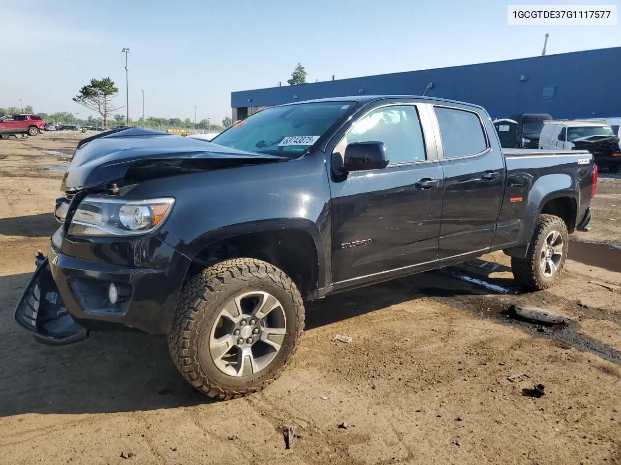 2016 Chevrolet Colorado Z71 VIN: 1GCGTDE37G1117577 Lot: 63743875