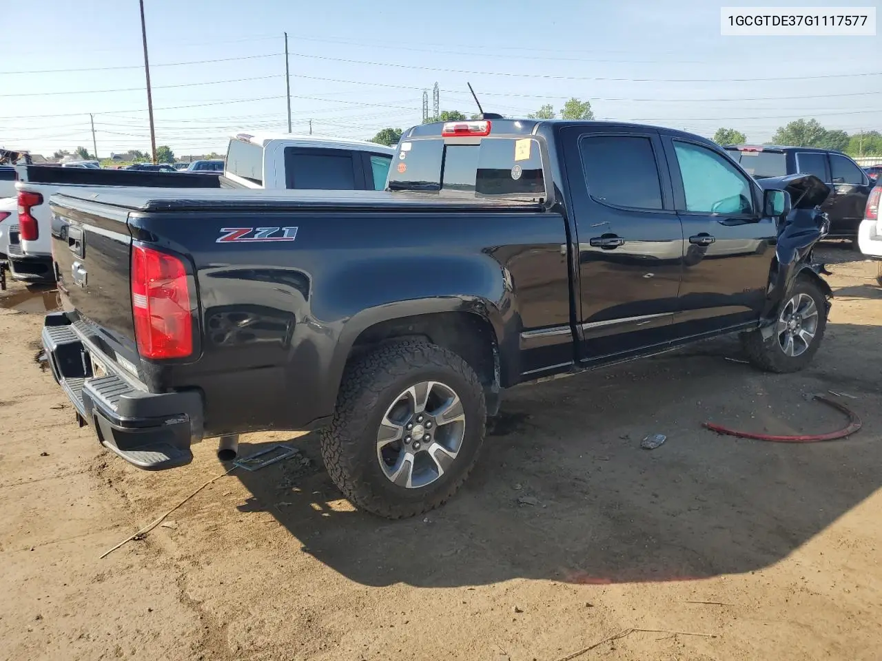 2016 Chevrolet Colorado Z71 VIN: 1GCGTDE37G1117577 Lot: 63743875