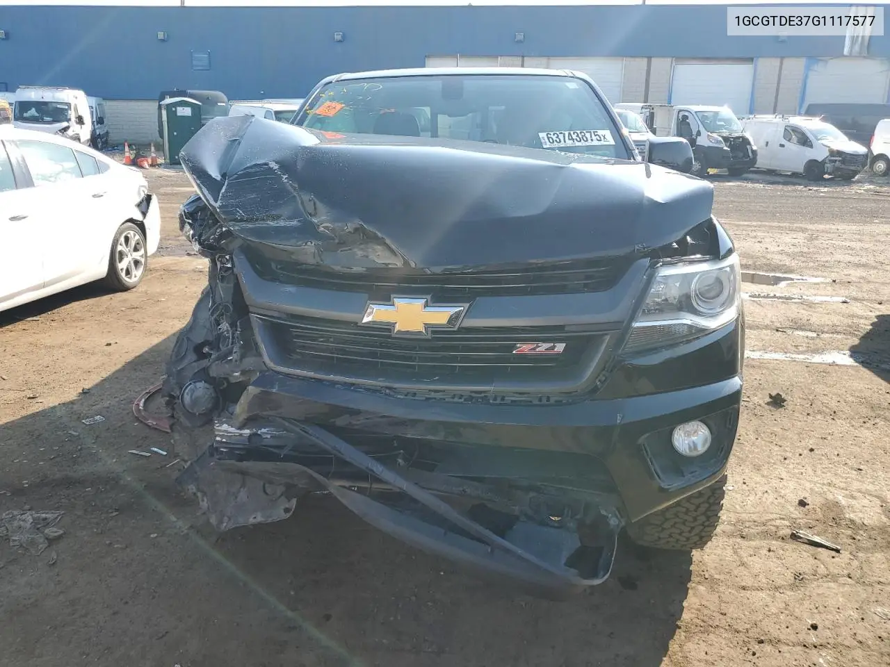 2016 Chevrolet Colorado Z71 VIN: 1GCGTDE37G1117577 Lot: 63743875