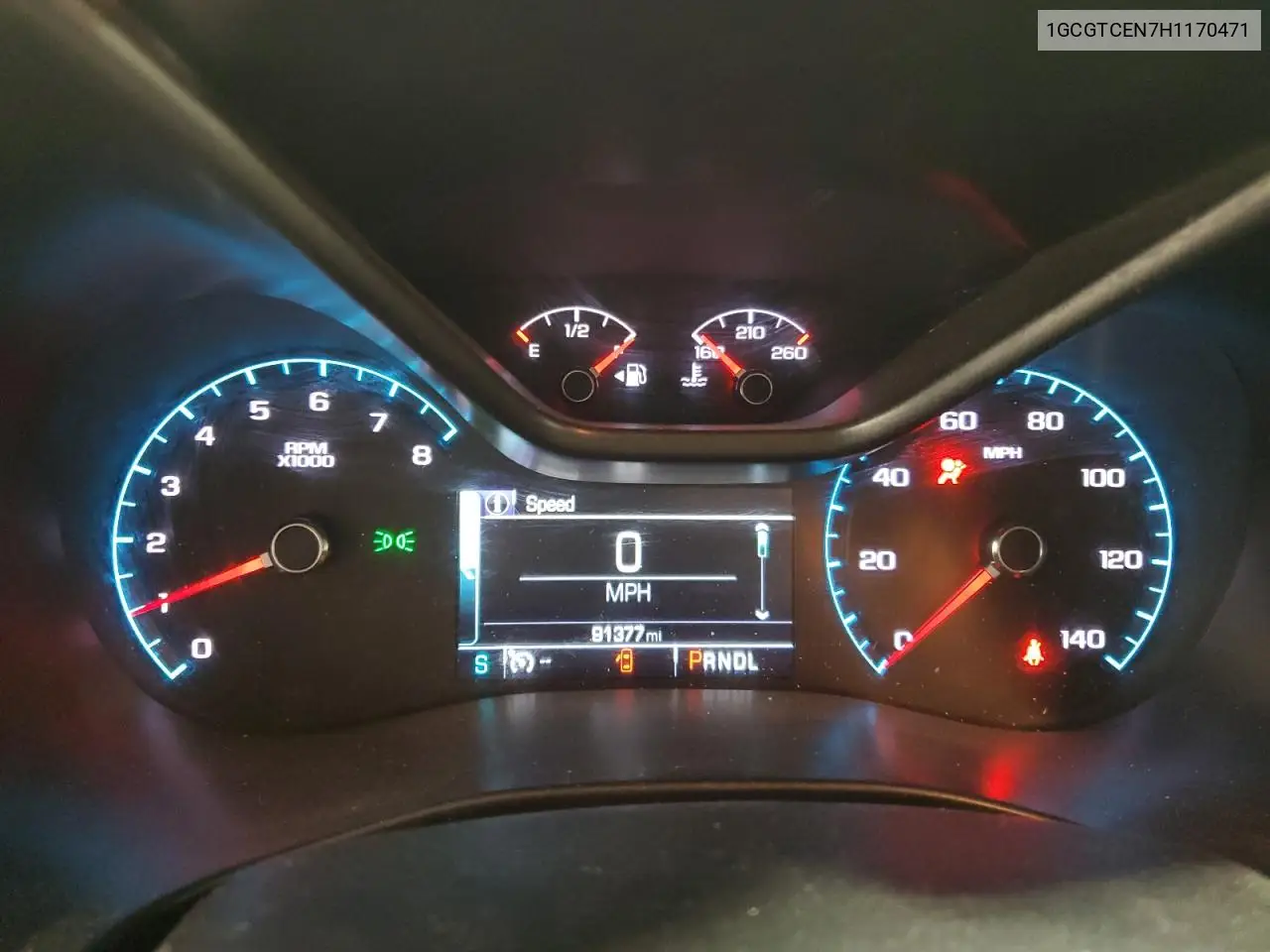 2017 Chevrolet Colorado Lt VIN: 1GCGTCEN7H1170471 Lot: 56886145
