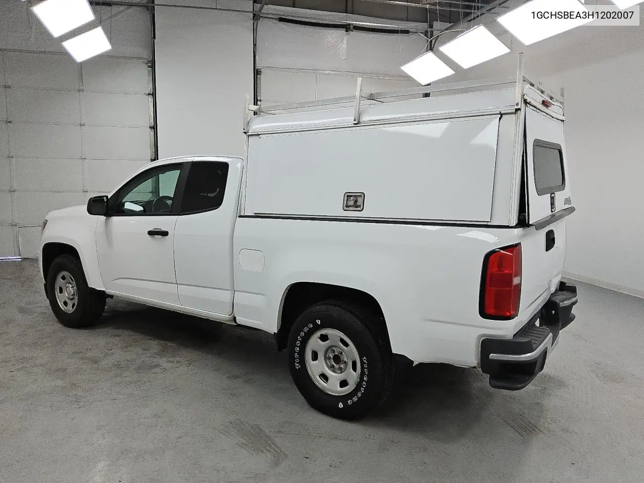 2017 Chevrolet Colorado VIN: 1GCHSBEA3H1202007 Lot: 60150365
