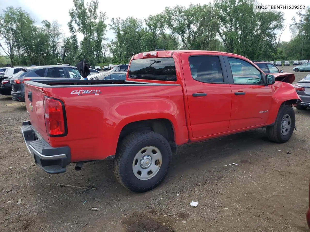 2017 Chevrolet Colorado VIN: 1GCGTBEN7H1229352 Lot: 62403625