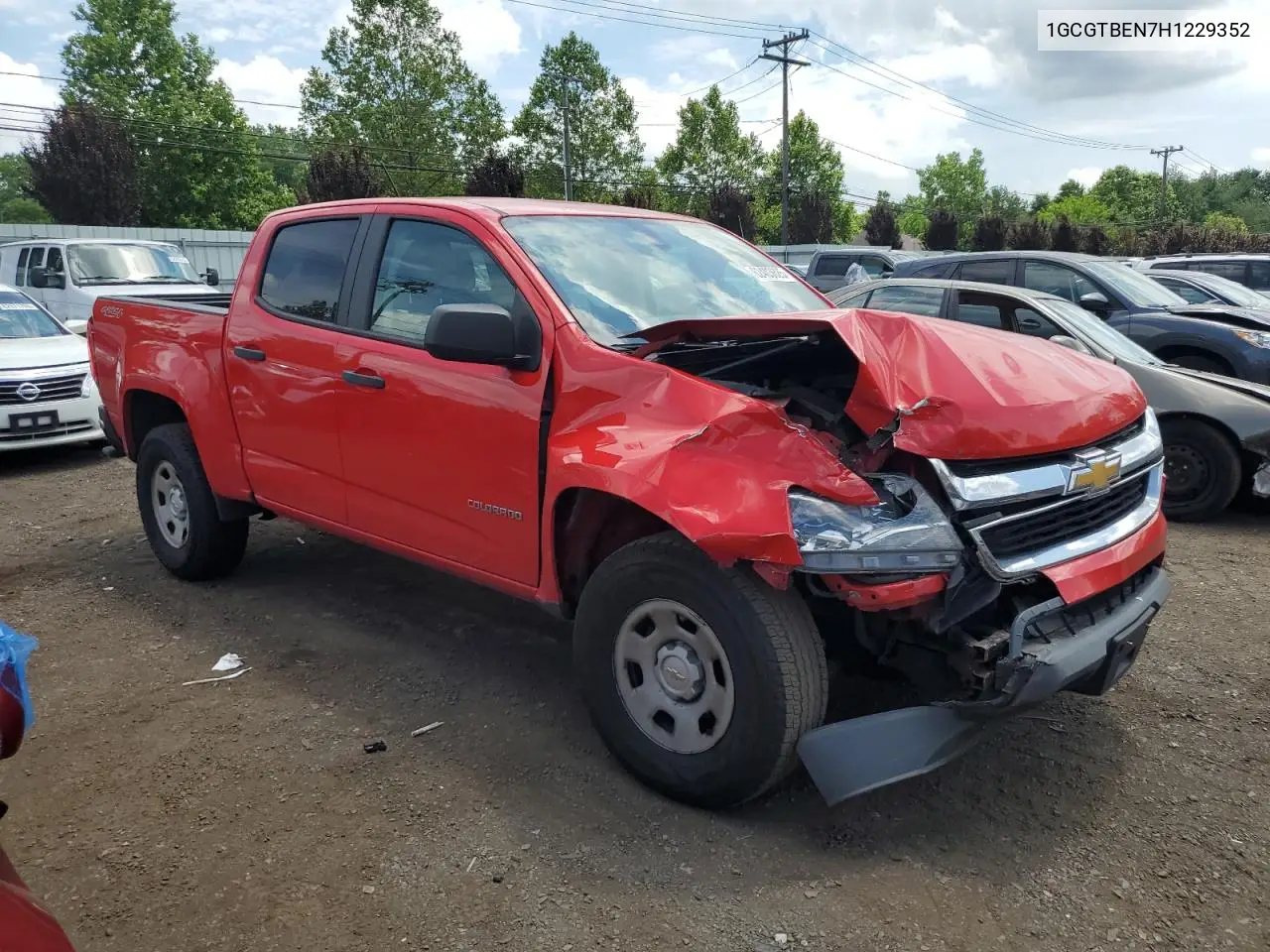 2017 Chevrolet Colorado VIN: 1GCGTBEN7H1229352 Lot: 62403625