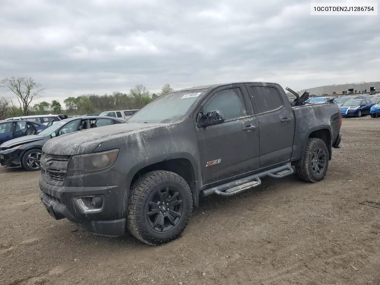 2018 Chevrolet Colorado Z71 VIN: 1GCGTDEN2J1286754 Lot: 54756895