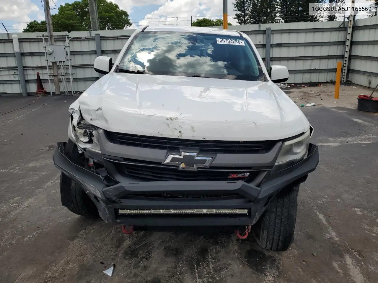 2018 Chevrolet Colorado Z71 VIN: 1GCGSDEA5J1165569 Lot: 56703285