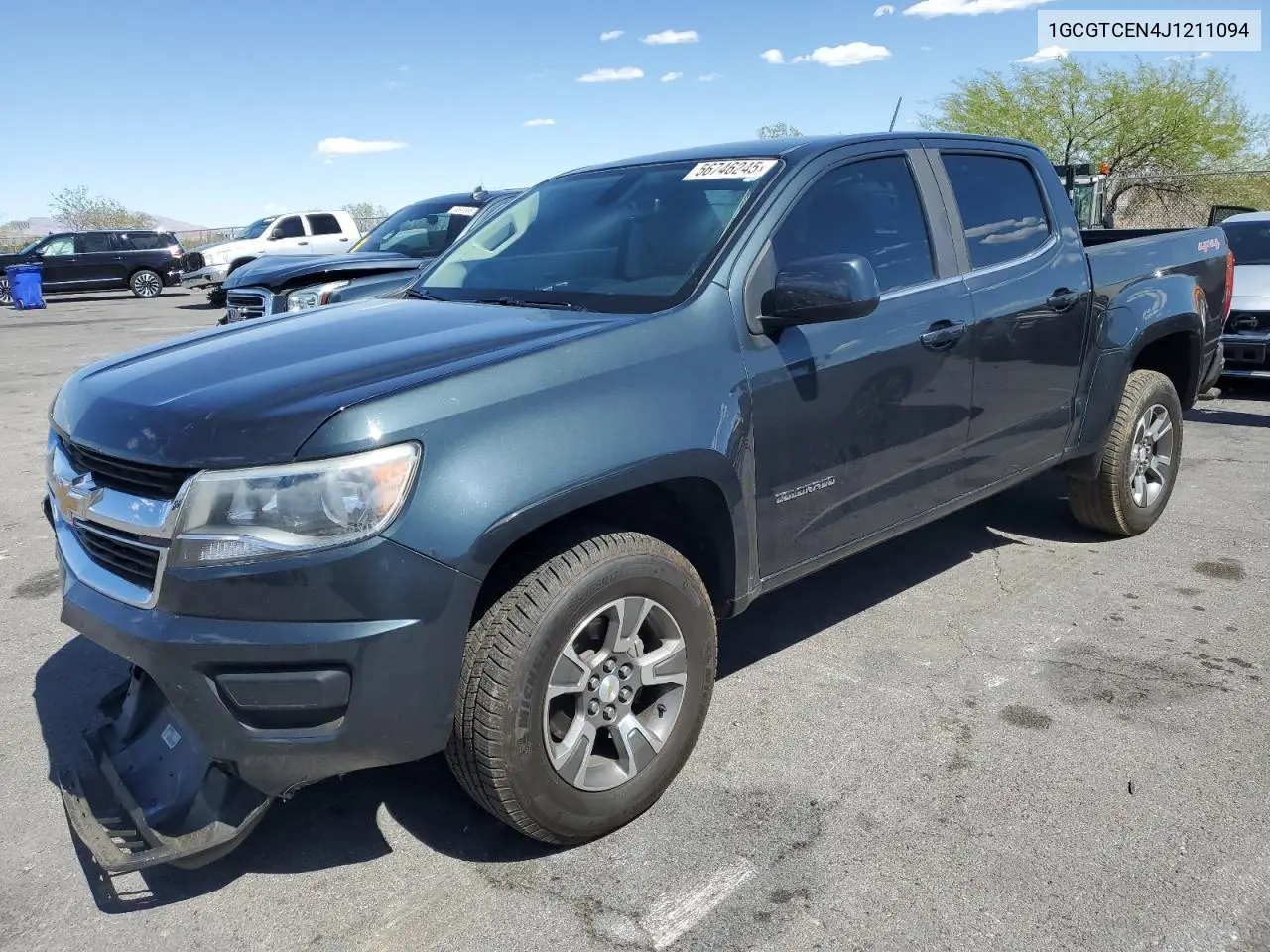 2018 Chevrolet Colorado Lt VIN: 1GCGTCEN4J1211094 Lot: 56746245