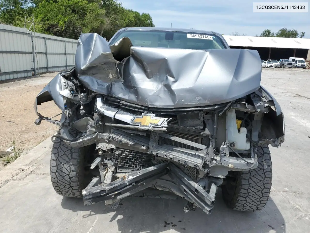 2018 Chevrolet Colorado Lt VIN: 1GCGSCEN6J1143433 Lot: 56942765