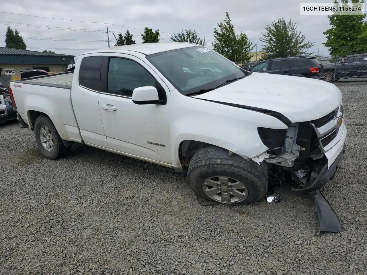2018 Chevrolet Colorado VIN: 1GCHTBEN6J1156274 Lot: 62001315
