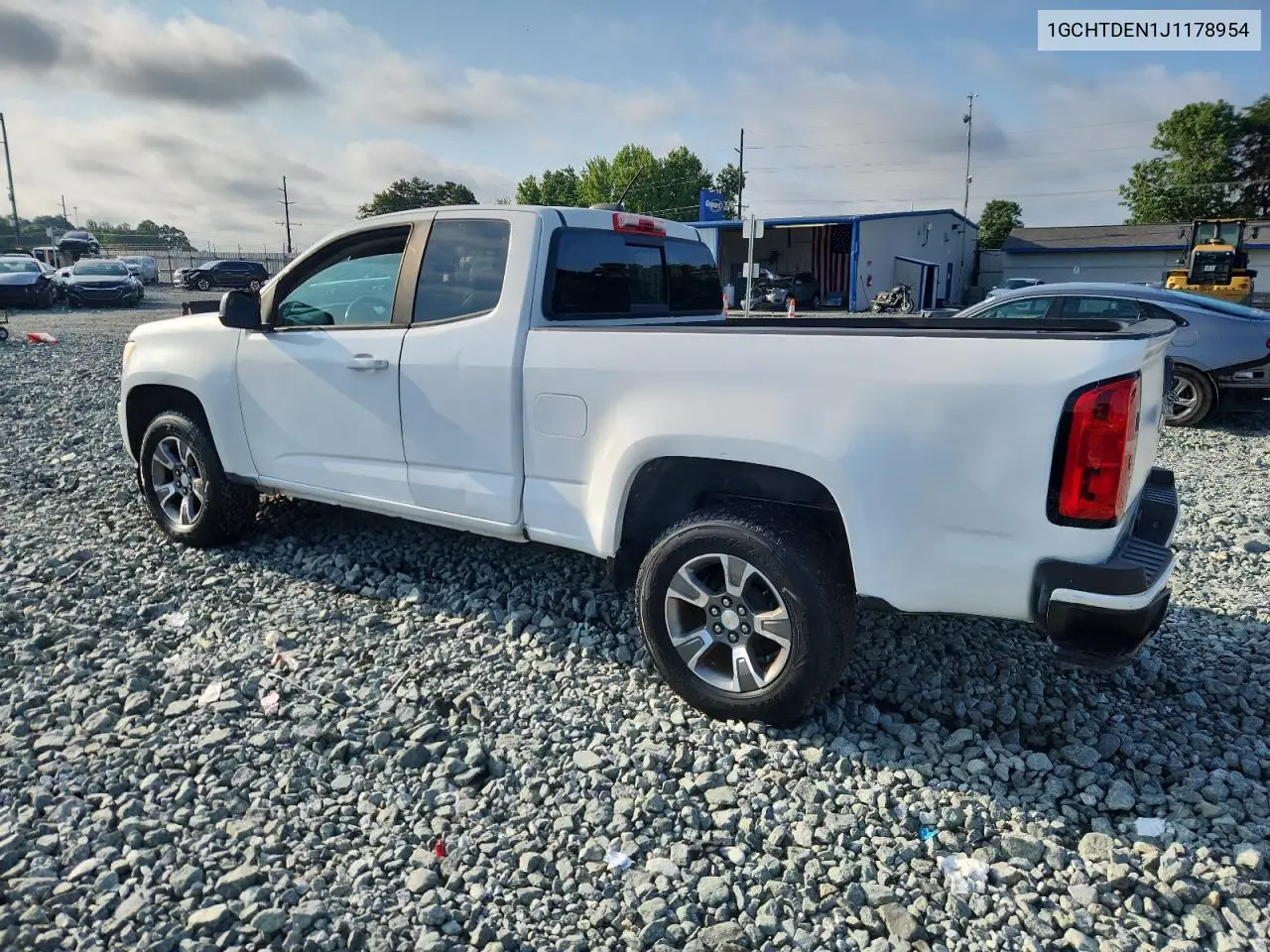 2018 Chevrolet Colorado Z71 VIN: 1GCHTDEN1J1178954 Lot: 63001815