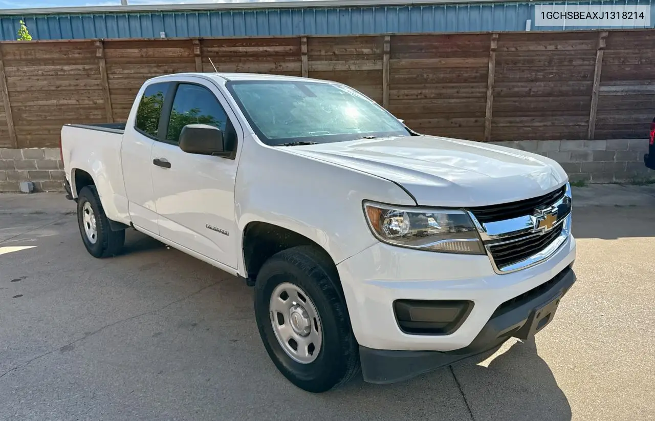 2018 Chevrolet Colorado VIN: 1GCHSBEAXJ1318214 Lot: 63148005
