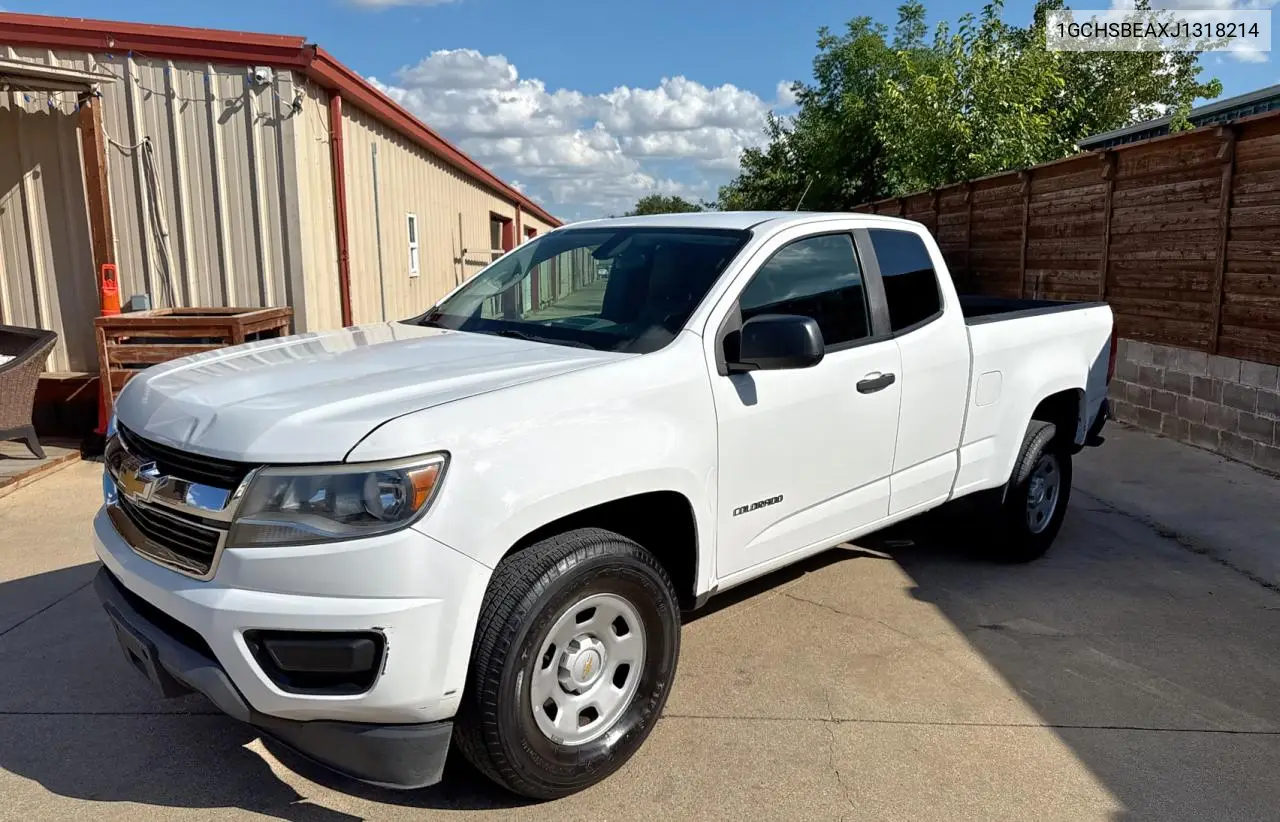 2018 Chevrolet Colorado VIN: 1GCHSBEAXJ1318214 Lot: 63148005