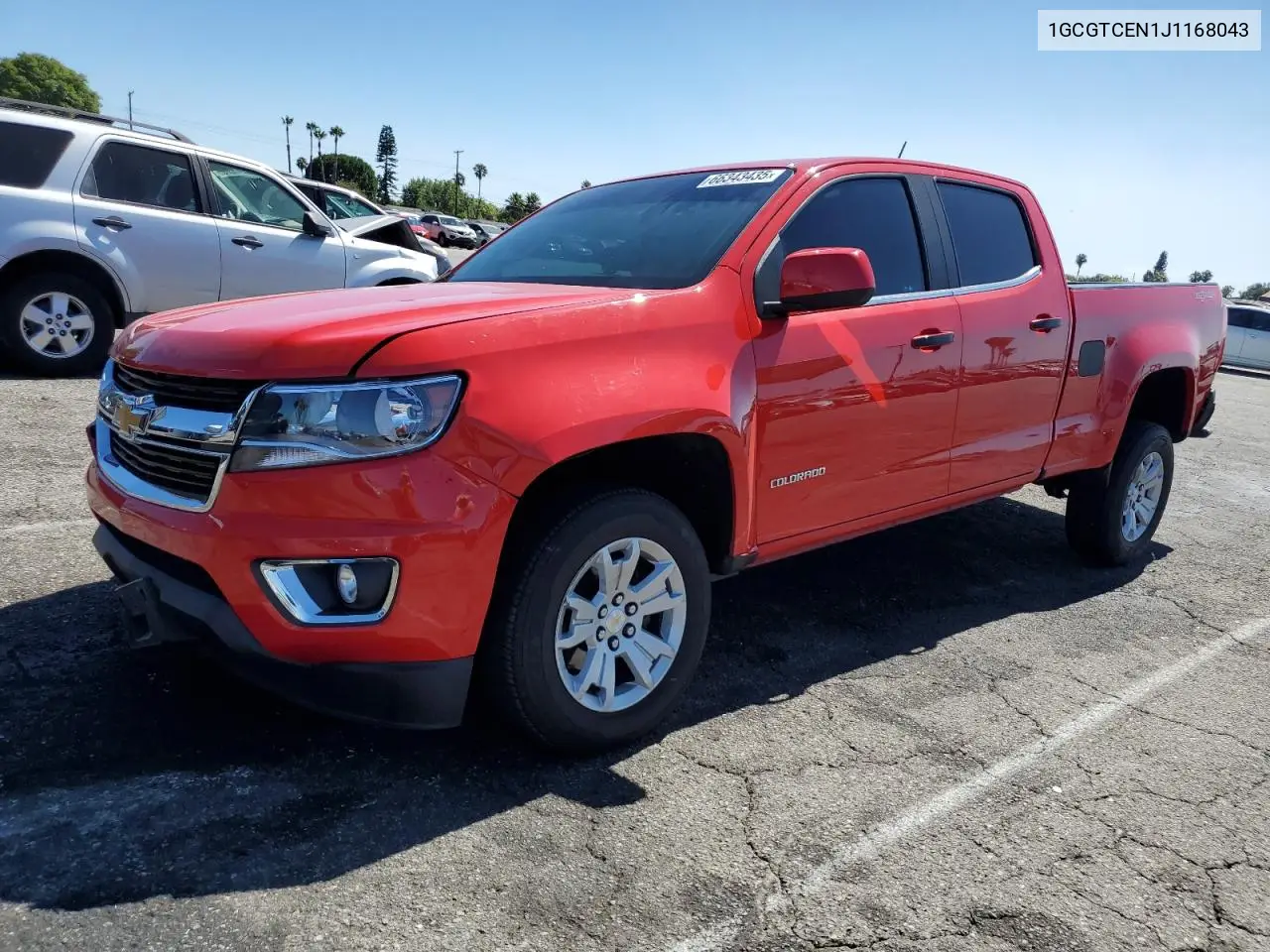 2018 Chevrolet Colorado Lt VIN: 1GCGTCEN1J1168043 Lot: 66343435