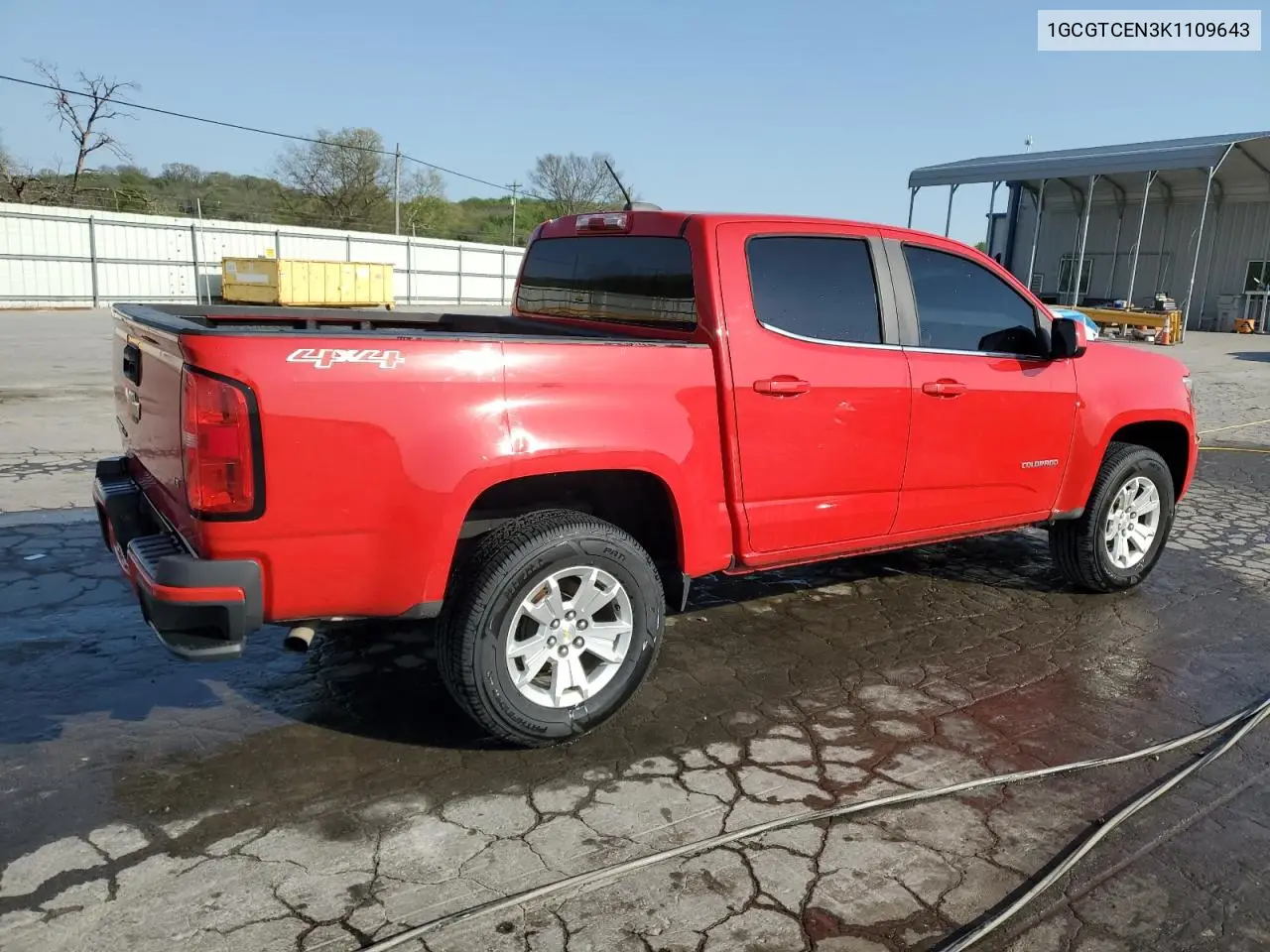 2019 Chevrolet Colorado Lt VIN: 1GCGTCEN3K1109643 Lot: 53149255